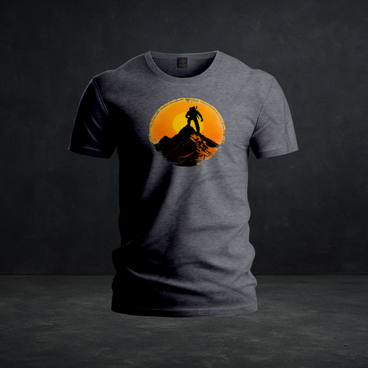 Sun Warrior Summit Tee - Tri-Blend Lone Warrior Mountain