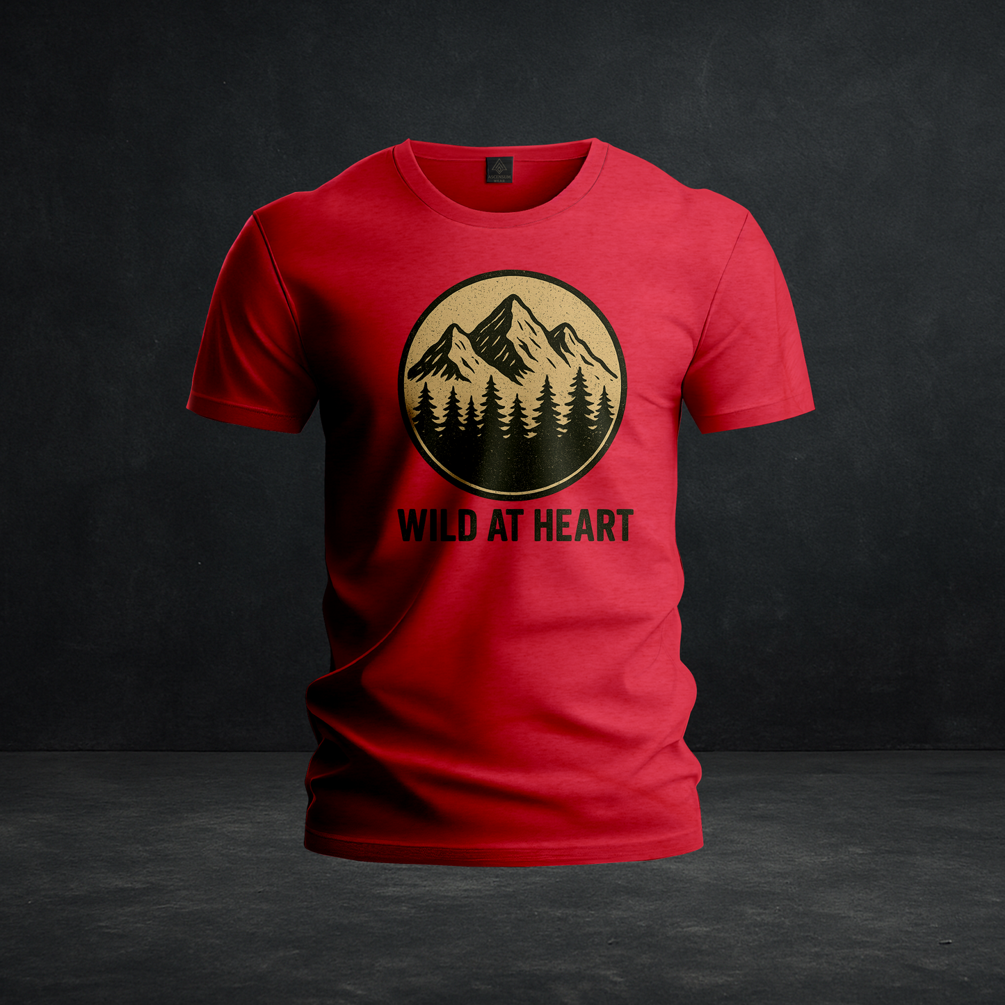 Wild At Heart – Tri-Blend Retro Mountain Adventure Tee