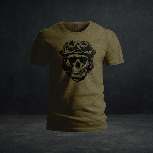 Tactical Reaper Skull — Tri-Blend Graphic Tee