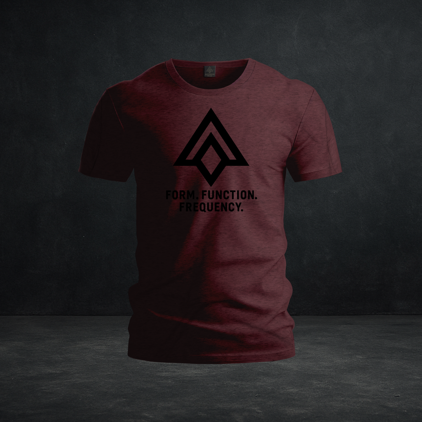 Form. Function. Frequency. Tee — Tri-Blend Minimalist Ascension Symbol Shirt