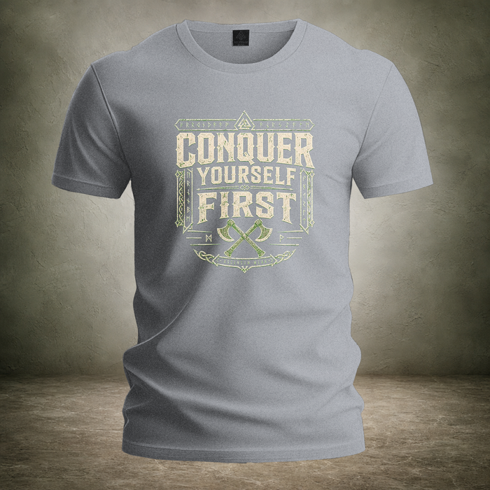 Master Yourself First — Norse T-Shirt | Ascensum Wear