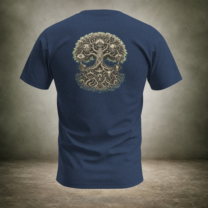 Yggdrasil — Norse World Tree Back Print T-Shirt | Ascensum Wear