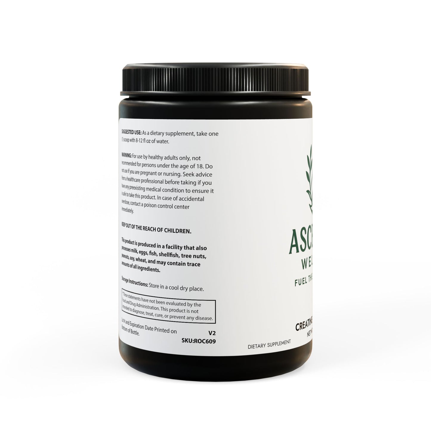 Creatine Monohydrate Supplement (300g, 10.58oz)