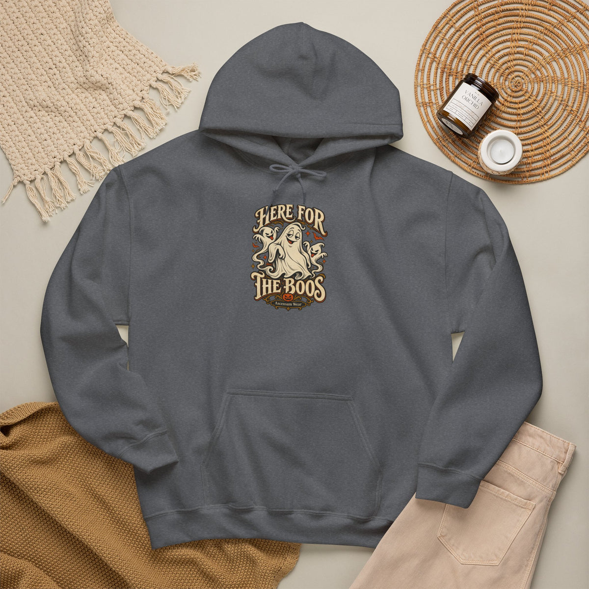 Here for the Boos — Vintage Ghost Trio Unisex Tee | Ascensum Wear