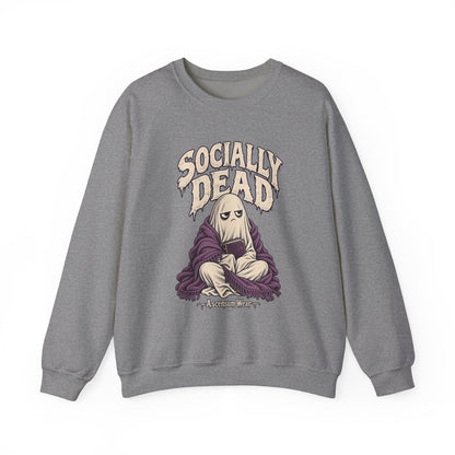 Socially Dead — Halloween Unisex Crewneck | Ascensum Wear