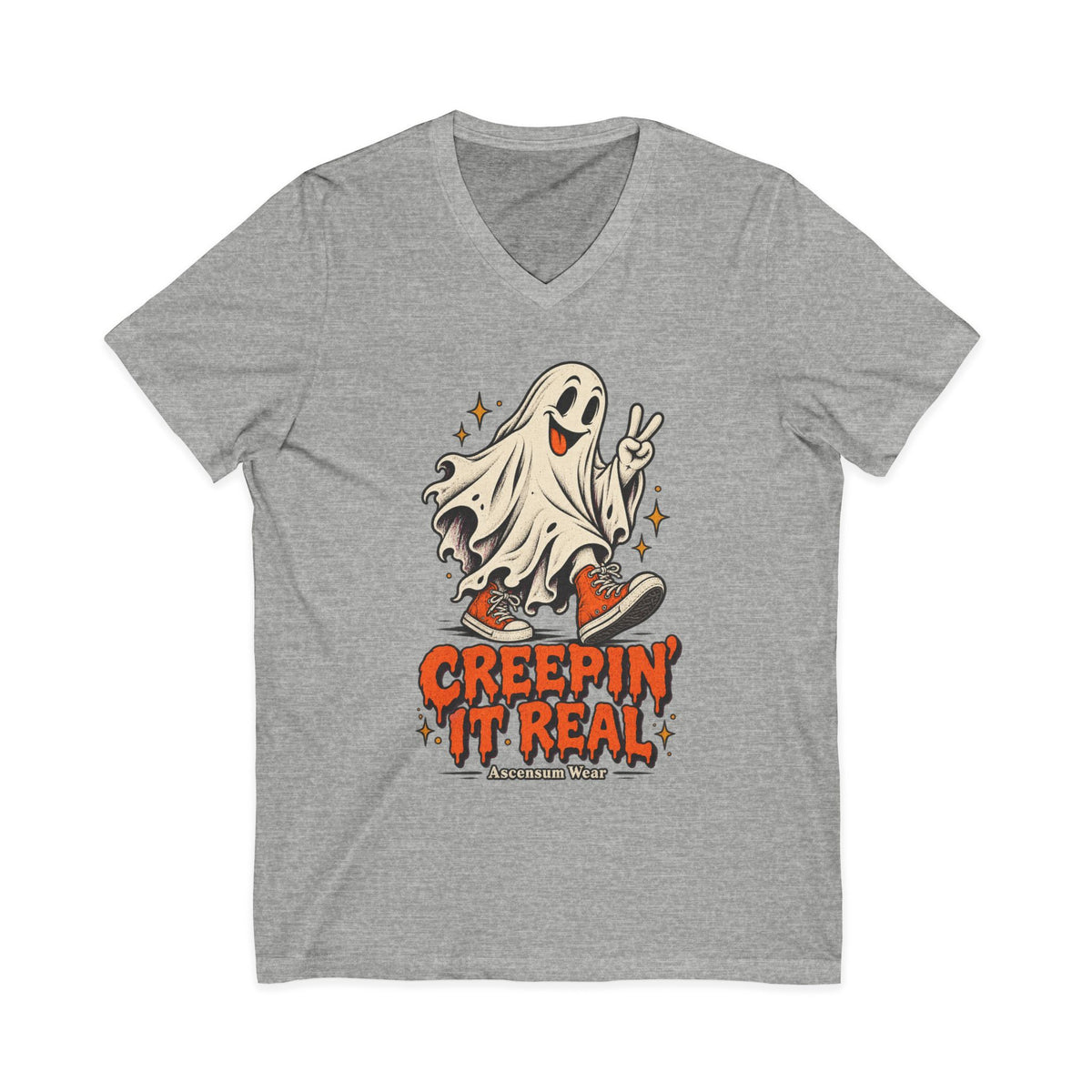 Creepin' It Real — Halloween Unisex V Neck | Ascensum Wear