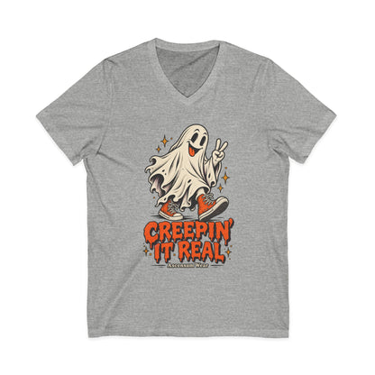 Creepin' It Real — Halloween Unisex V Neck | Ascensum Wear