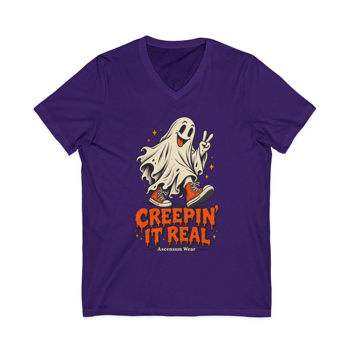 Creepin' It Real — Halloween Unisex V Neck | Ascensum Wear