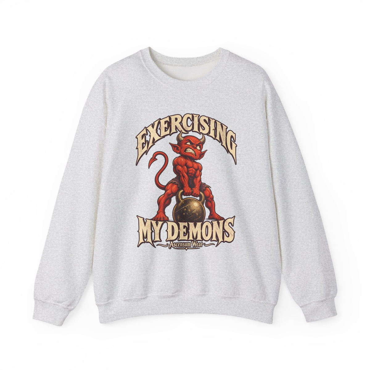 Exercising My Demons — Halloween Unisex Crewneck | Ascensum Wear