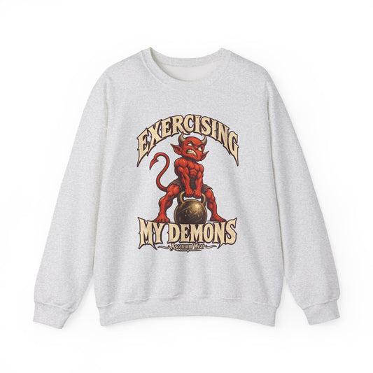 Exercising My Demons — Halloween Unisex Crewneck | Ascensum Wear
