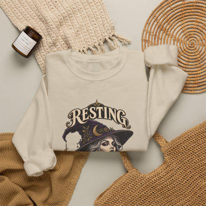 Resting Witch Face — Halloween Unisex Crewneck | Ascensum Wear