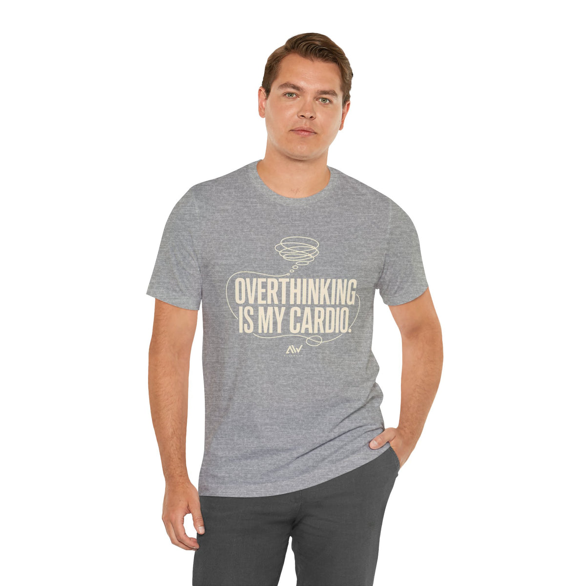 Overthinking Is My Cardio — Women's Empowerment Back Print Tee | Ascensum Wear