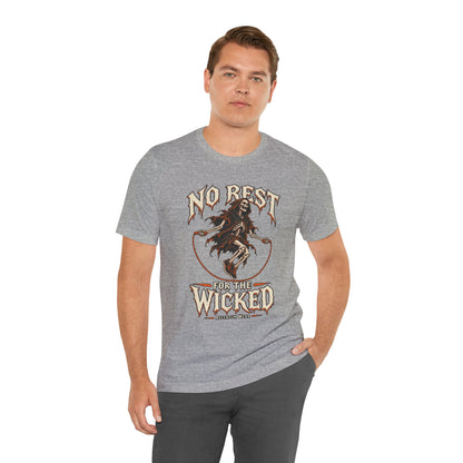 No Rest for the Wicked — Halloween Unisex Tee | Ascensum Wear