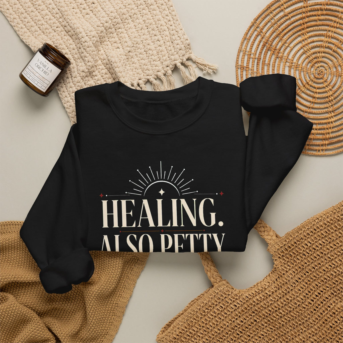 Healing. Also Pretty. Balanced. — Women's Empowerment Crewneck | Ascensum Wear