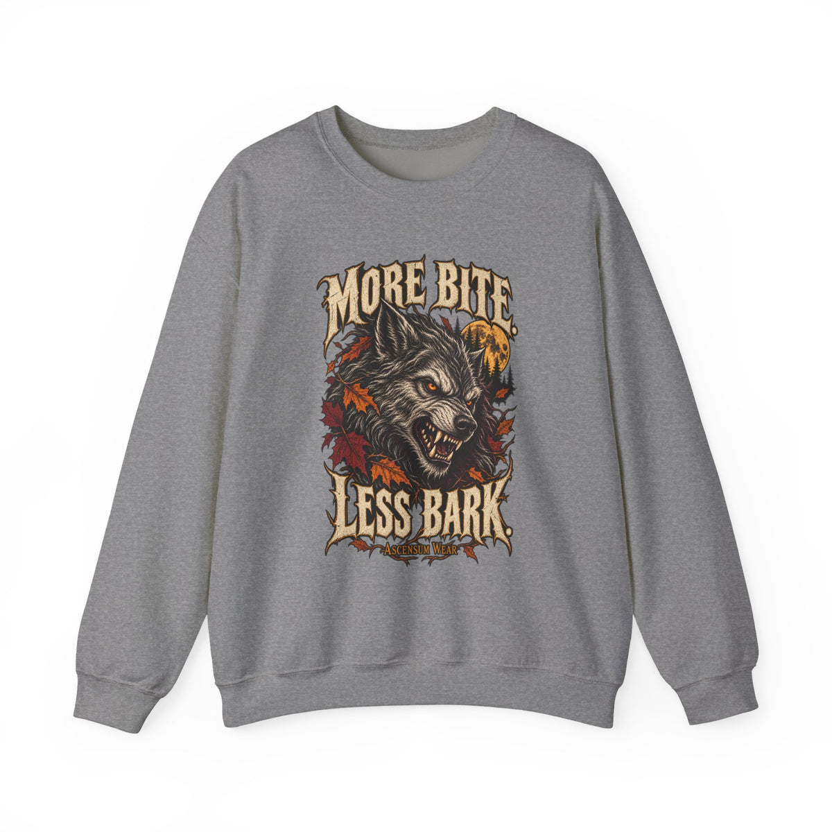 More Bite Less Bark — Halloween Unisex Crewneck | Ascensum Wear