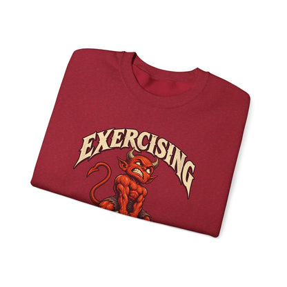 Exercising My Demons — Halloween Unisex Crewneck | Ascensum Wear