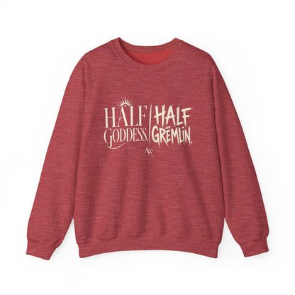 Half Goddess, Half Gremlin — Women's Empowerment Crewneck | Ascensum Wear