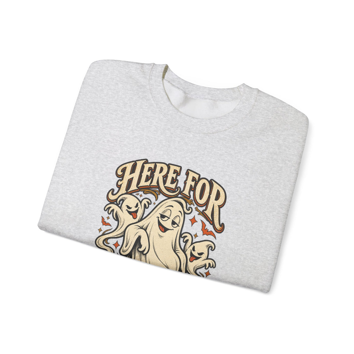 Here for the Boos — Vintage Ghost Trio Unisex Crewneck | Ascensum Wear