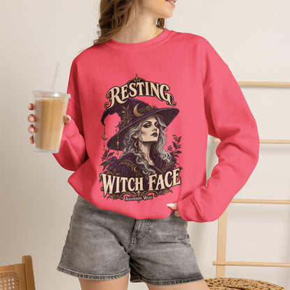 Resting Witch Face — Halloween Unisex Crewneck | Ascensum Wear