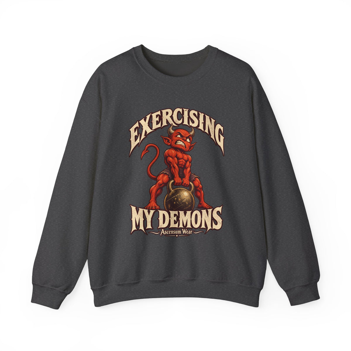 Exercising My Demons — Halloween Unisex Crewneck | Ascensum Wear