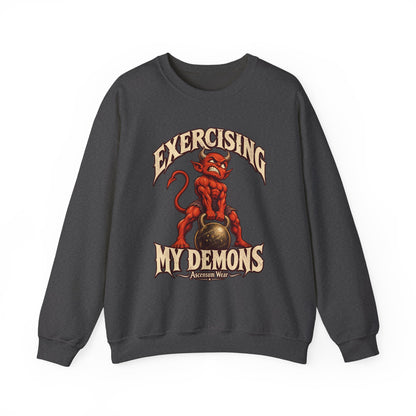 Exercising My Demons — Halloween Unisex Crewneck | Ascensum Wear