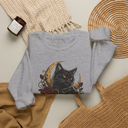 Sweet But Sinister — Black Cat Halloween Crewneck | Ascensum Wear