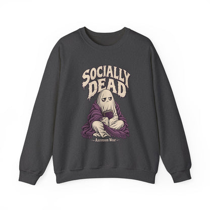 Socially Dead — Halloween Unisex Crewneck | Ascensum Wear