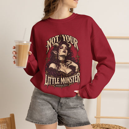 Not Your Little Monster — Halloween Graphic Crewneck | Ascensum Wear
