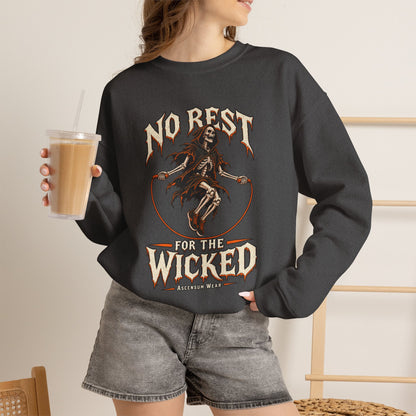 No Rest for the Wicked — Halloween Unisex Crewneck| Ascensum Wear