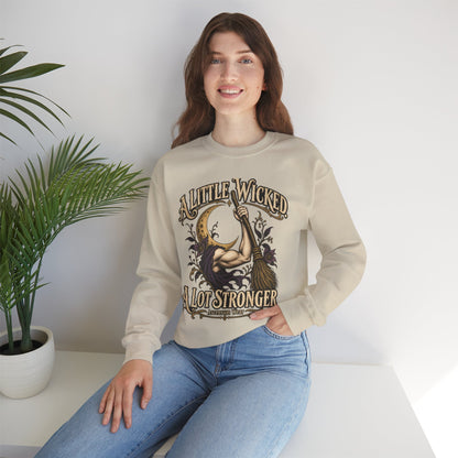 A Little Wicked A Lot Stronger — Halloween Unisex Crewneck Sweatshirt | Ascensum Wear