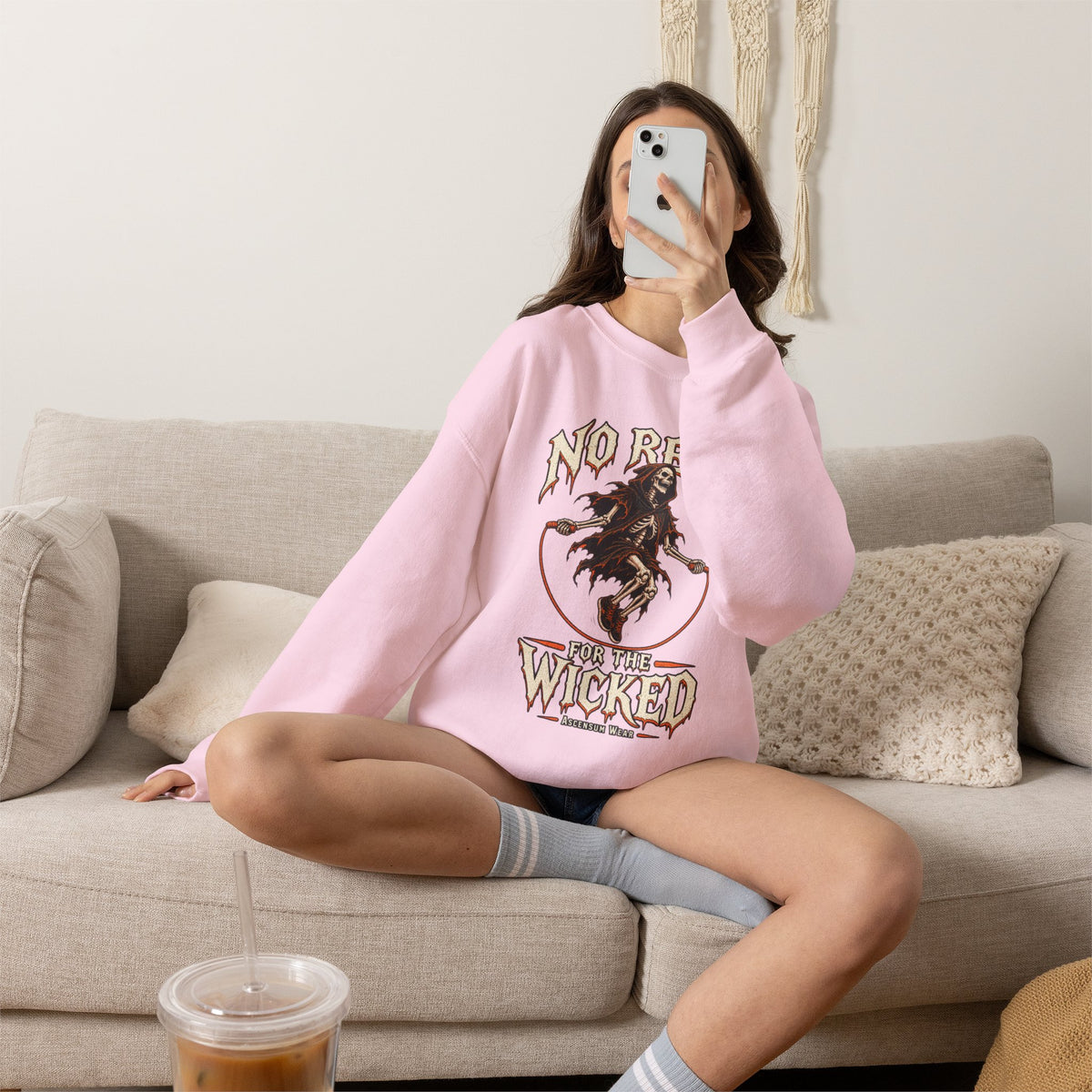 No Rest for the Wicked — Halloween Unisex Crewneck| Ascensum Wear