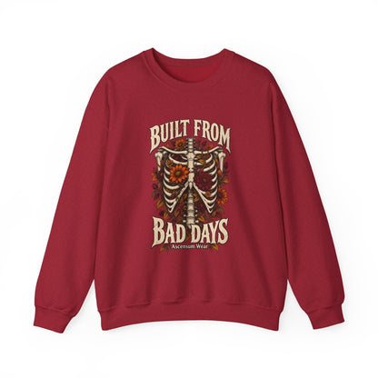 Bullet From Bad Days — Skeleton Flowers Halloween Crewneck | Ascensum Wear