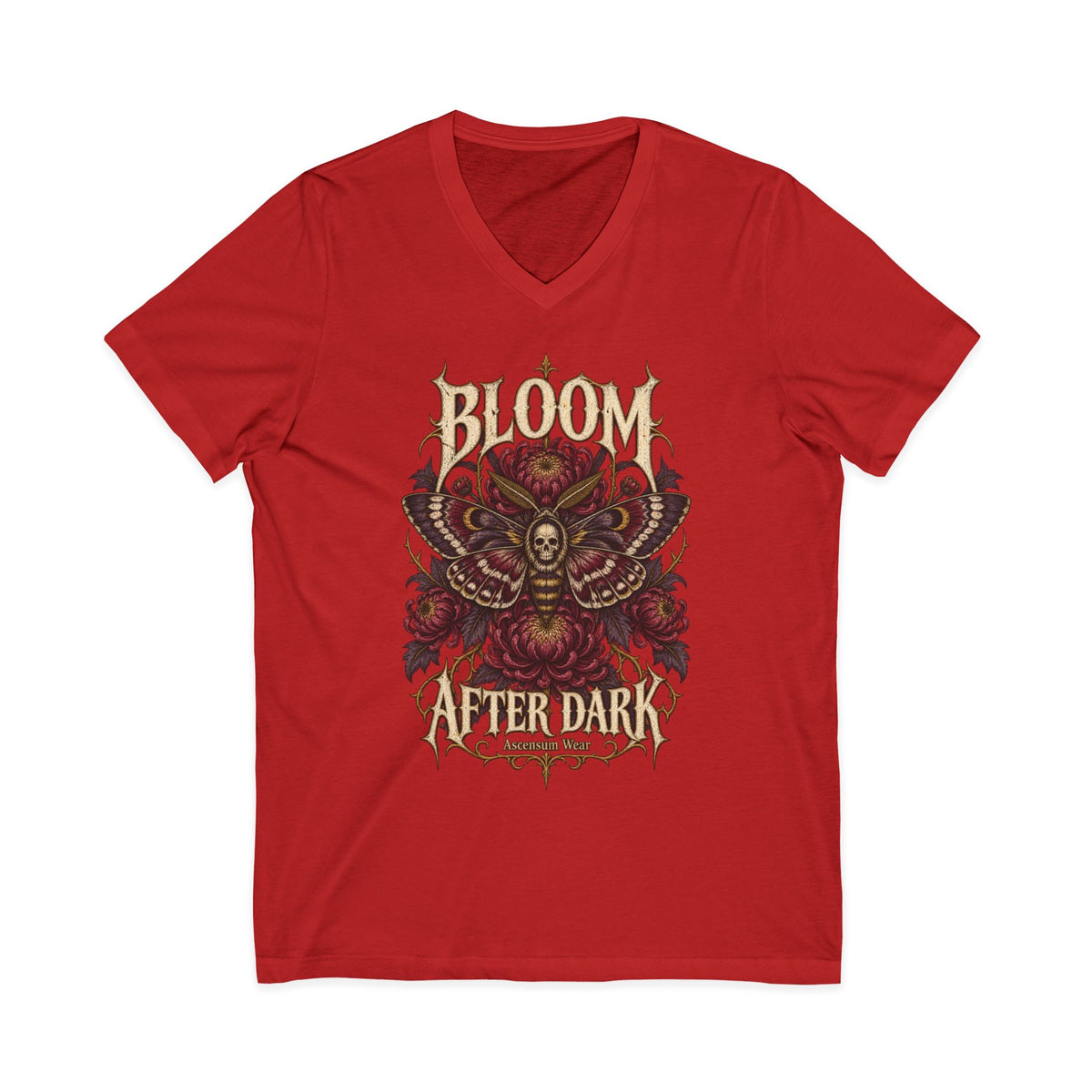 Bloom After Dark — Halloween Unisex V Neck | Ascensum Wear