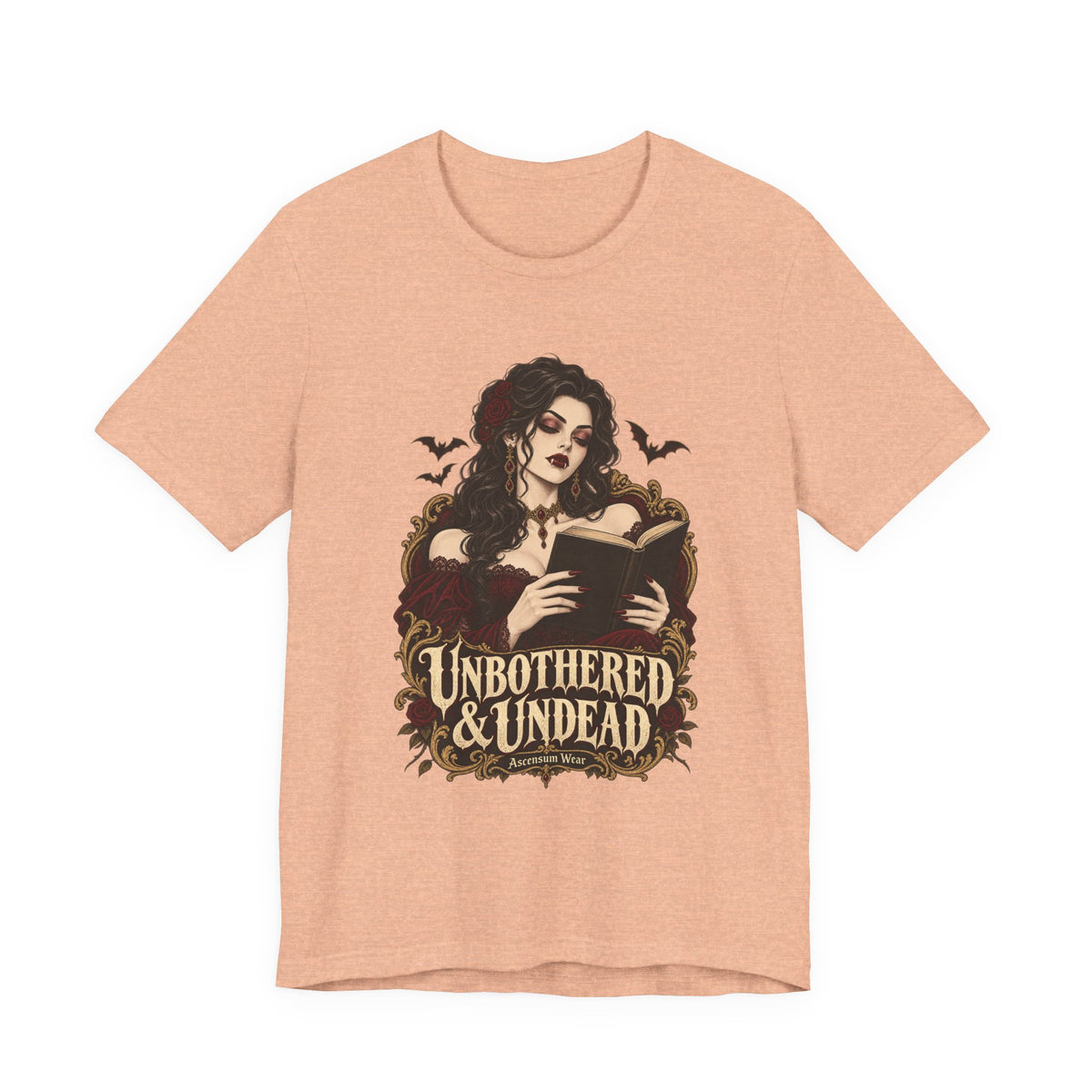 Unbothered & Undead — Women's Gothic Halloween Tee | Ascensum Wear
