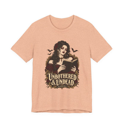 Unbothered & Undead — Women's Gothic Halloween Tee | Ascensum Wear