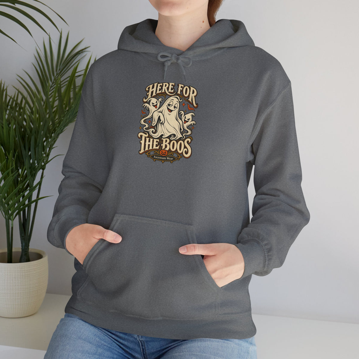 Here for the Boos — Vintage Ghost Trio Unisex Tee | Ascensum Wear