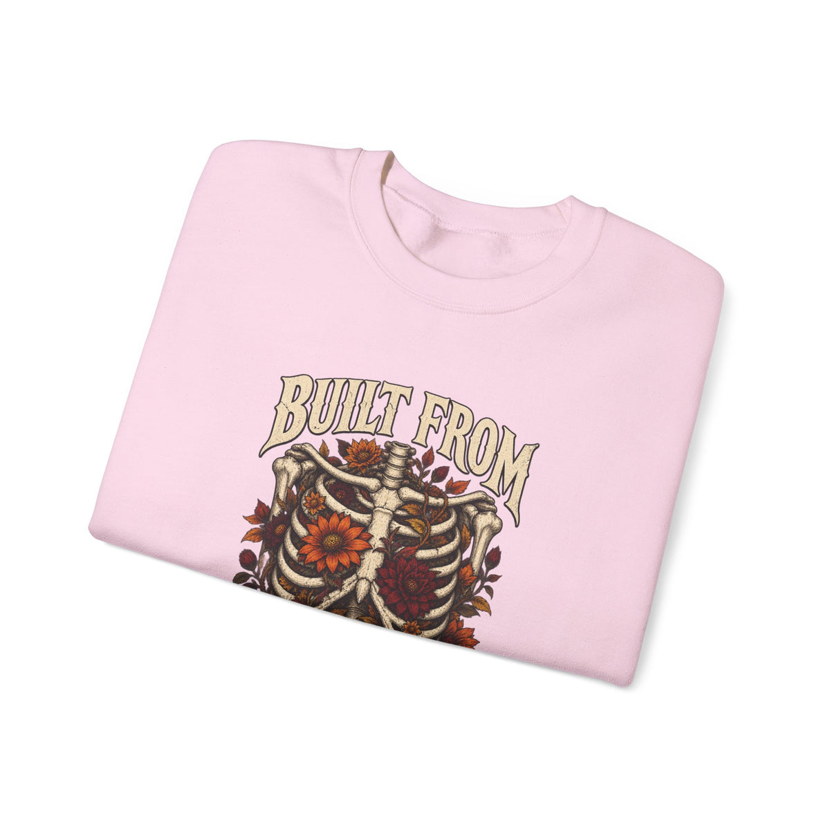 Bullet From Bad Days — Skeleton Flowers Halloween Crewneck | Ascensum Wear