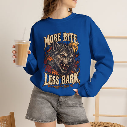 More Bite Less Bark — Halloween Unisex Crewneck | Ascensum Wear
