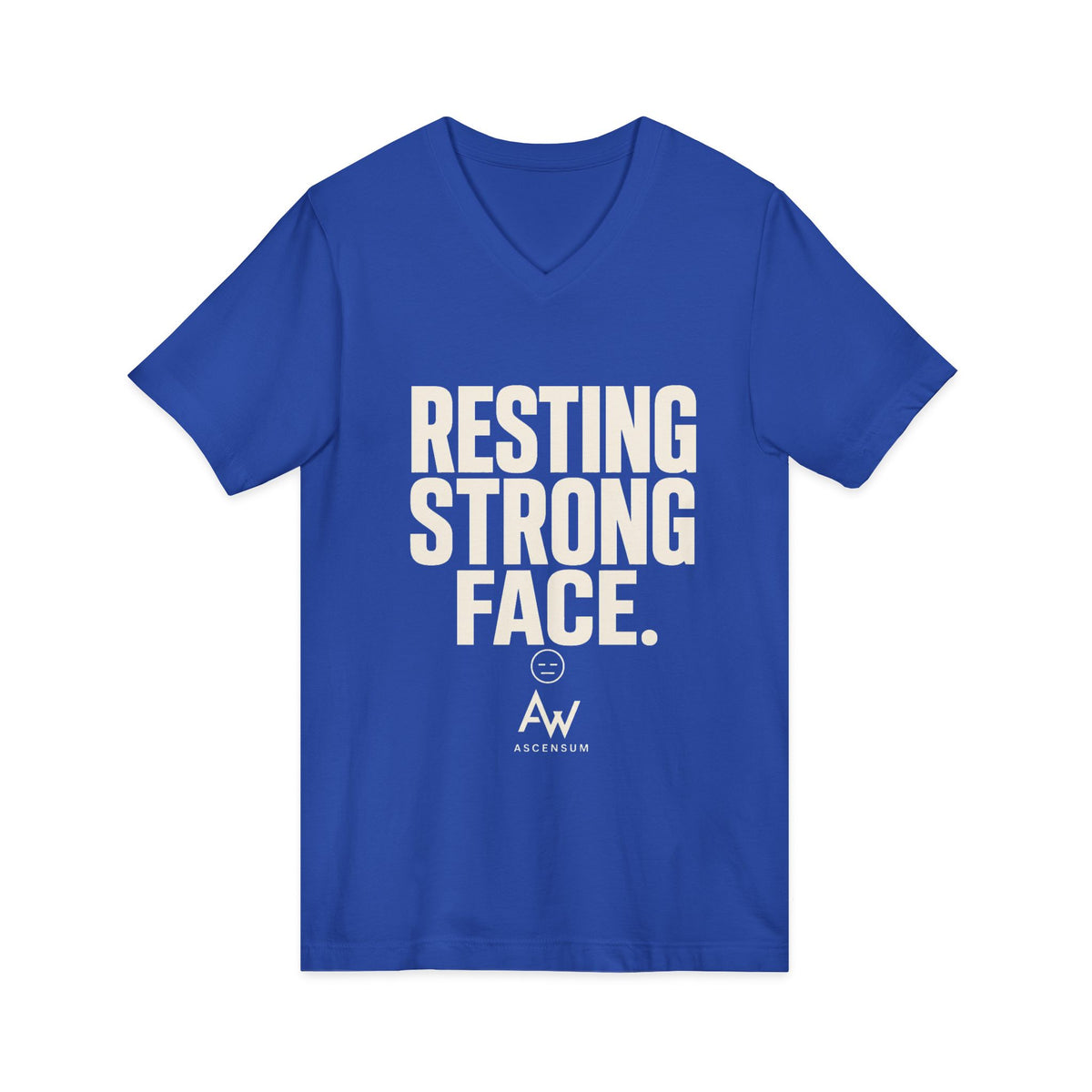 Resting Strong Face V Neck | Women's Empowerment Tee