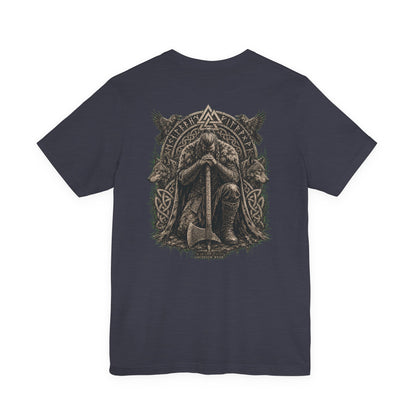 Ascension Kneeling — Norse Back Print T-Shirt | Ascensum Wear