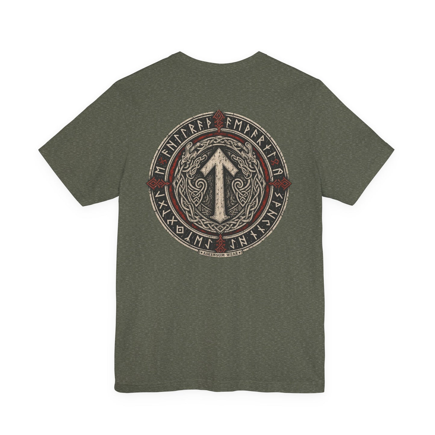 Runic Circle Seal — Norse Back Print T-Shirt | Ascensum Wear