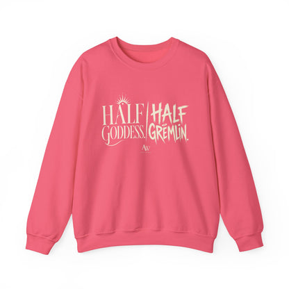 Half Goddess, Half Gremlin — Women's Empowerment Crewneck | Ascensum Wear