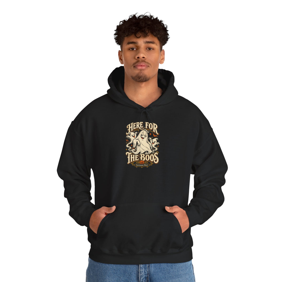 Here for the Boos — Vintage Ghost Trio Unisex Tee | Ascensum Wear