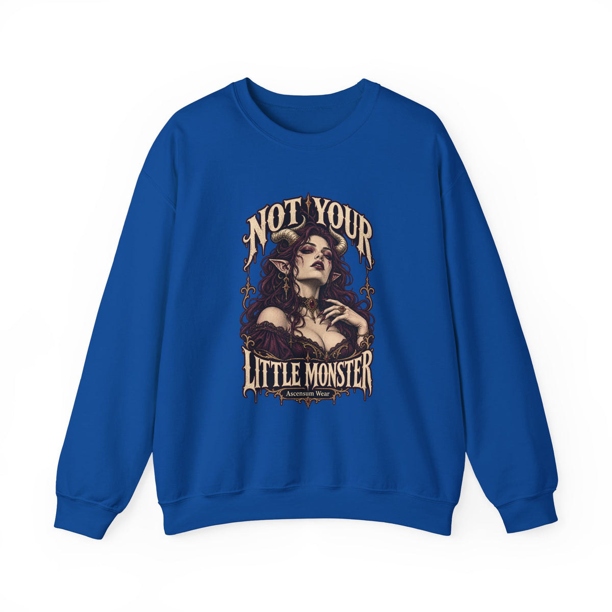 Not Your Little Monster — Halloween Graphic Crewneck | Ascensum Wear