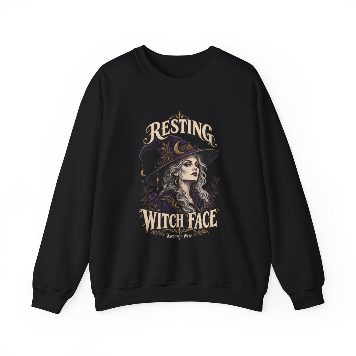 Resting Witch Face — Halloween Unisex Crewneck | Ascensum Wear