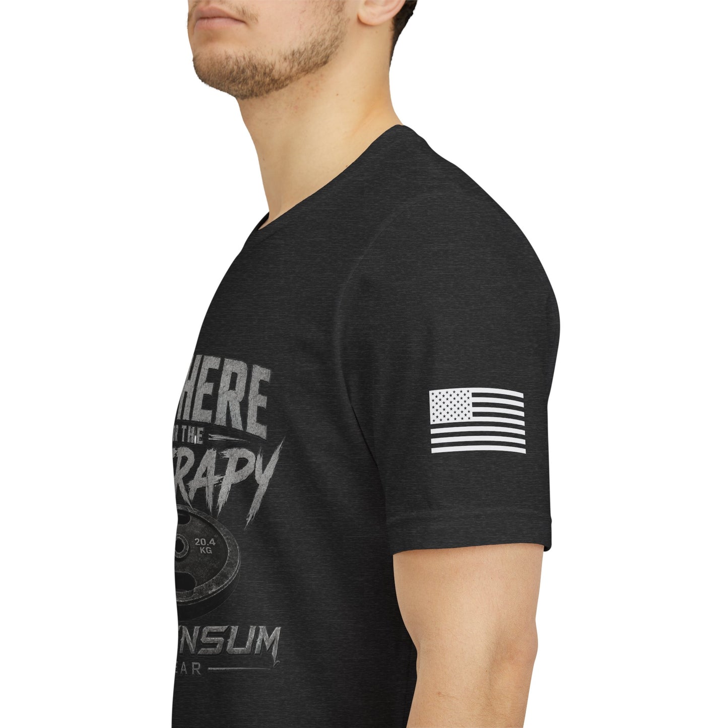 I'm Here For The Therapy | Weightlifting Graphic Tee | Ascensum Wear