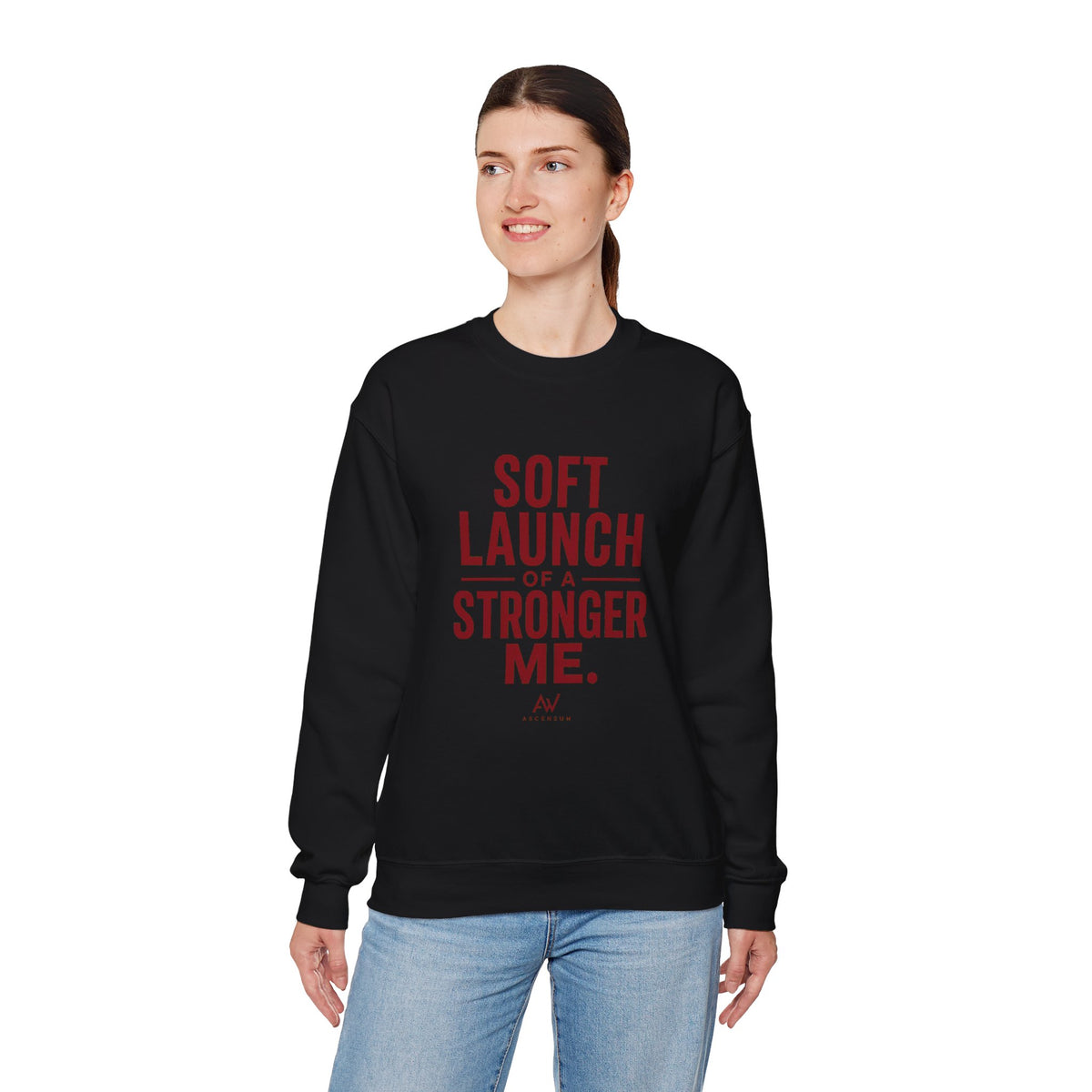 Soft Launch of a Stronger Me — Women's Empowerment Crewneck | Ascensum Wear