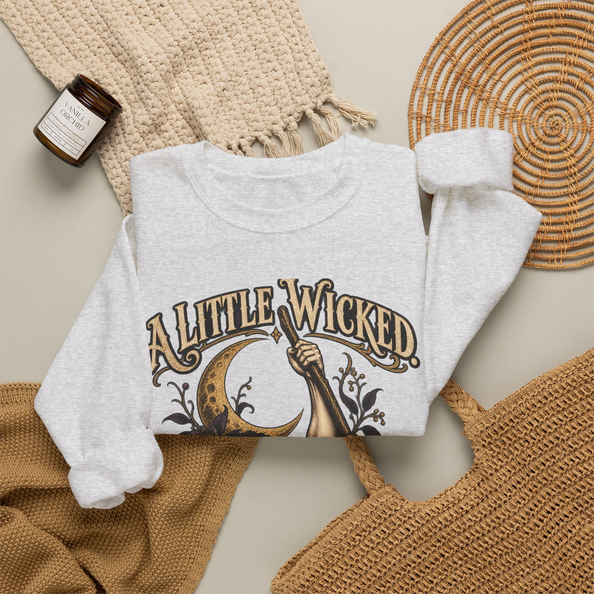 A Little Wicked A Lot Stronger — Halloween Unisex Crewneck Sweatshirt | Ascensum Wear