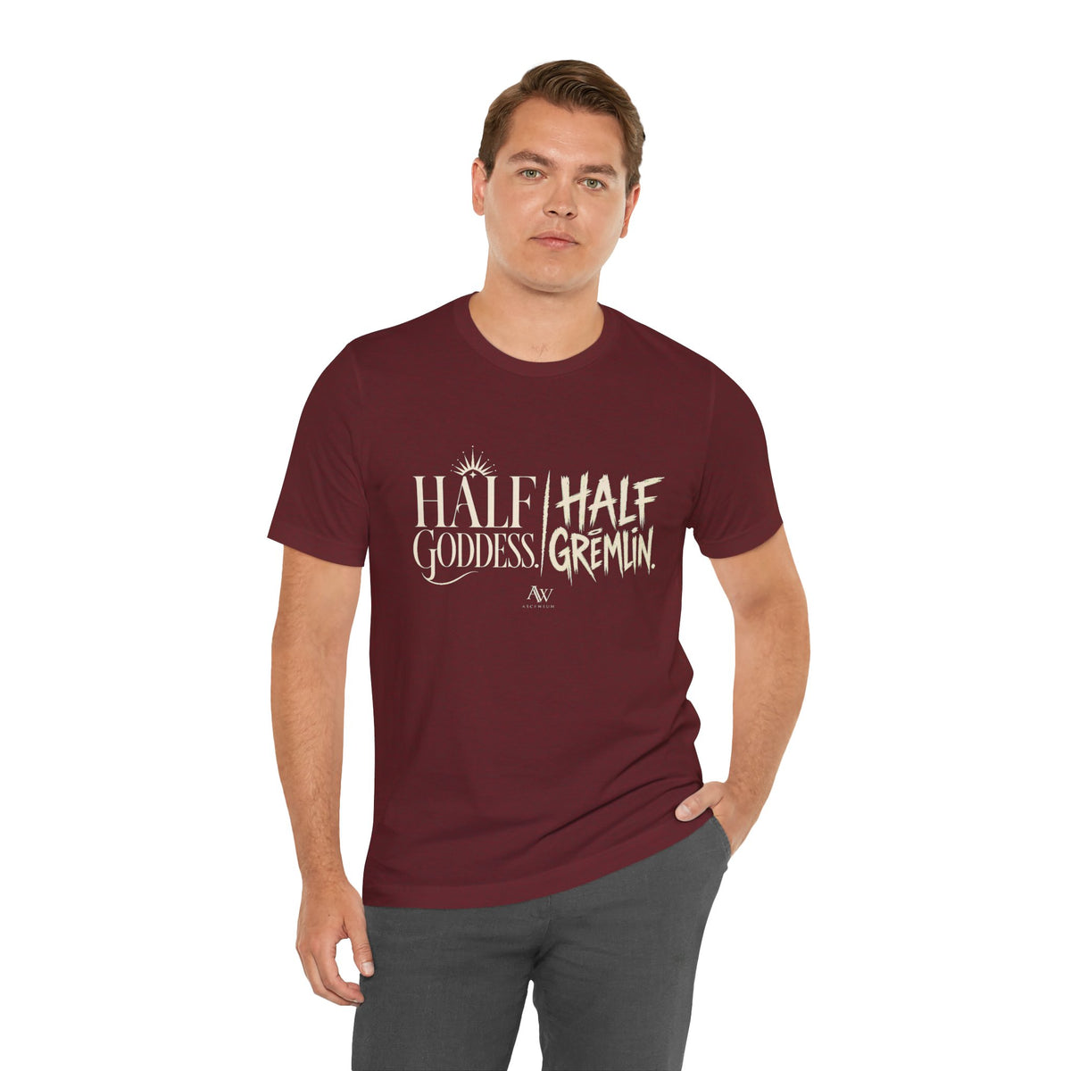 Half Goddess, Half Gremlin — Women's Empowerment Tee | Ascensum Wear