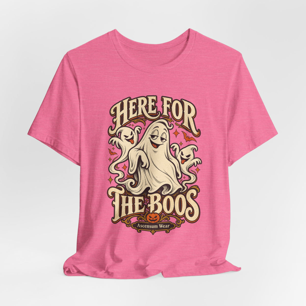 Here for the Boos — Vintage Ghost Trio Unisex Tee | Ascensum Wear